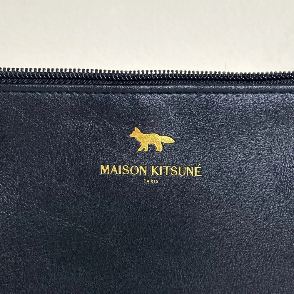MAISON KITSUNE sleek leather